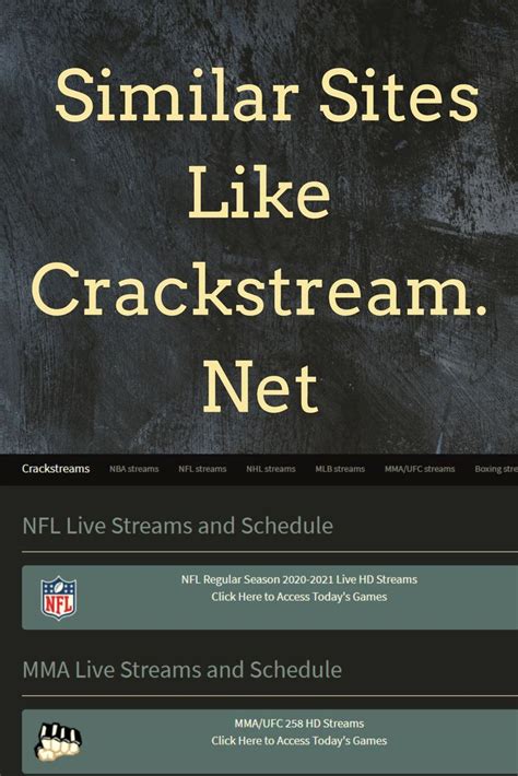 Crackstream net - Crackstreams We offer NBA streams, NFL streams, MMA streams, UFC streams and Boxing streams. CrackStreams is your go-to destination for high-quality streaming of the latest NFL, NBA, NHL, MLB, MMA, Boxing, Formula1 and live sports events. With a user-friendly interface and a wide range of content updated regularly, you'll never miss a moment.